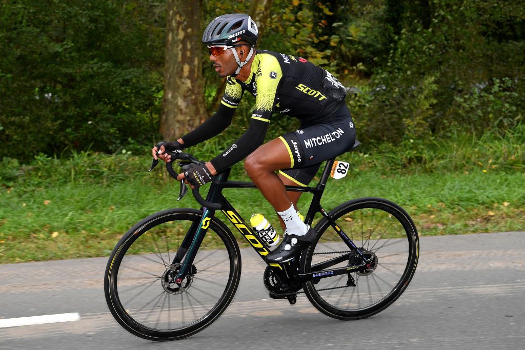 Tsgabu Gebremaryam Grmay during stage 1 at the Vuelta a Espana