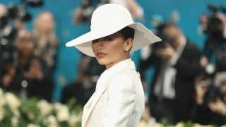 Zendaya attends the 2025 Met Gala Celebrating "Superfine: Tailoring Black Style" at Metropolitan Museum of Art on May 05, 2025 in New York City.