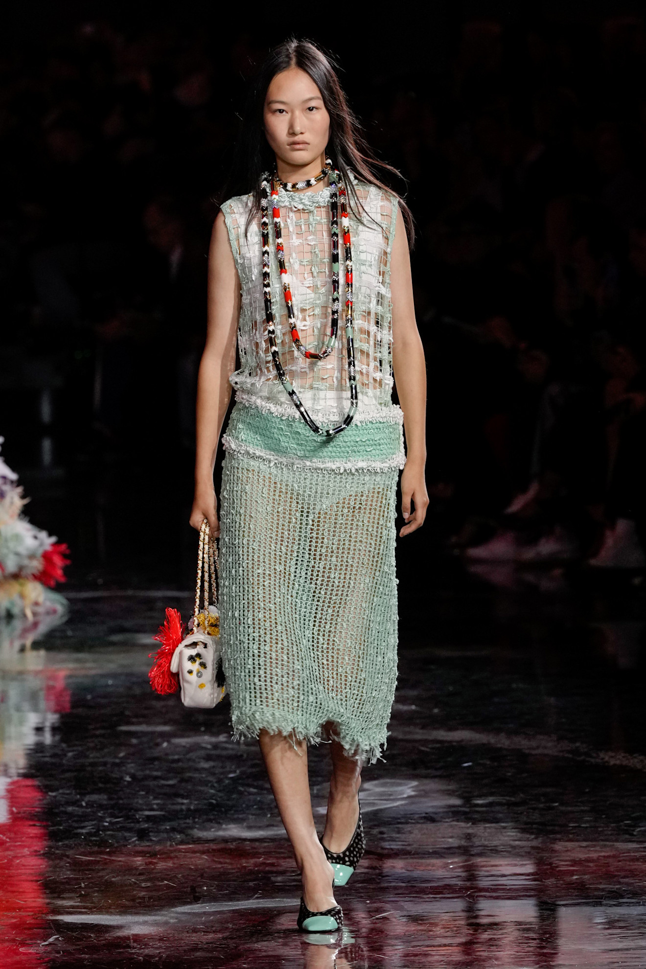 a model on the chanel runway