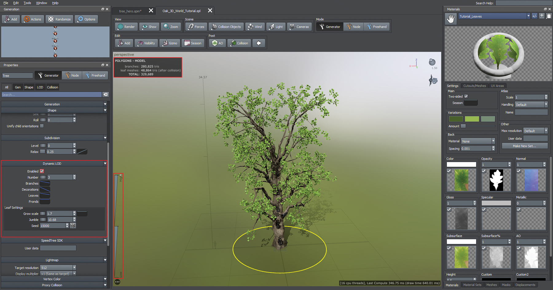 Mario Leone SpeedTree tutorial