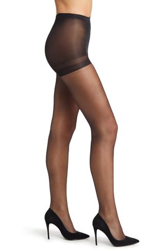 Glossy Sheer Control Top Tights