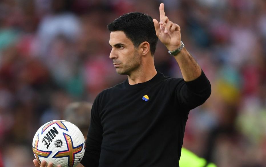 Arsenal manager Mikel Arteta during the Premier League match between Arsenal FC and Fulham FC at Emirates Stadium on August 27, 2022 in London, England.