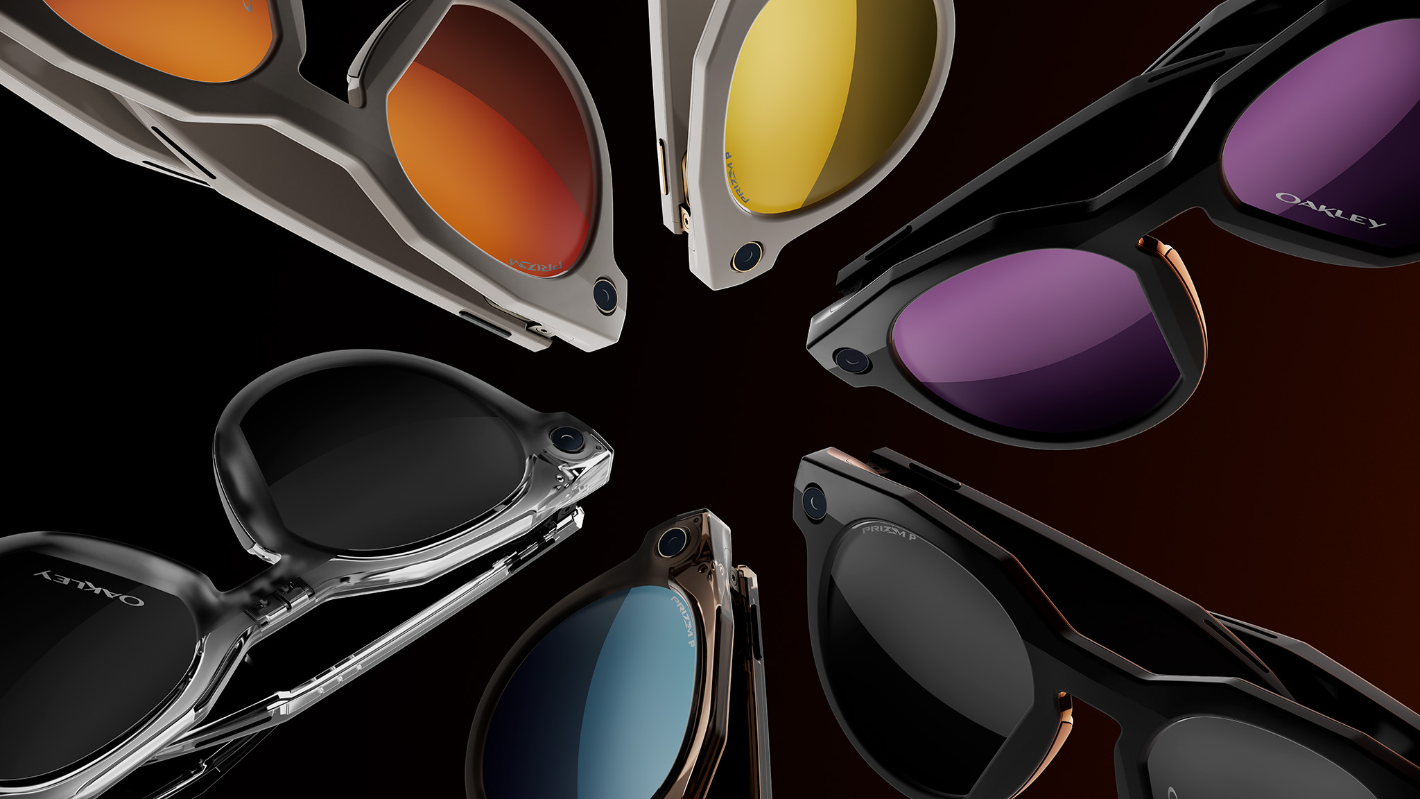 All available colors of Oakley Meta HSTN smart glasses