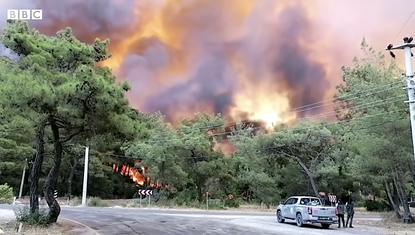 Fires in southern Turkey