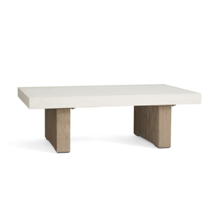 outdoor coffee table with wood legs