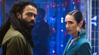 Daveed Diggs and Jennifer Connelly on Snowpiercer.