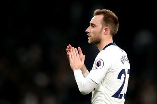 Christian Eriksen netted a late winner in Spurs' midweek win over Brighton
