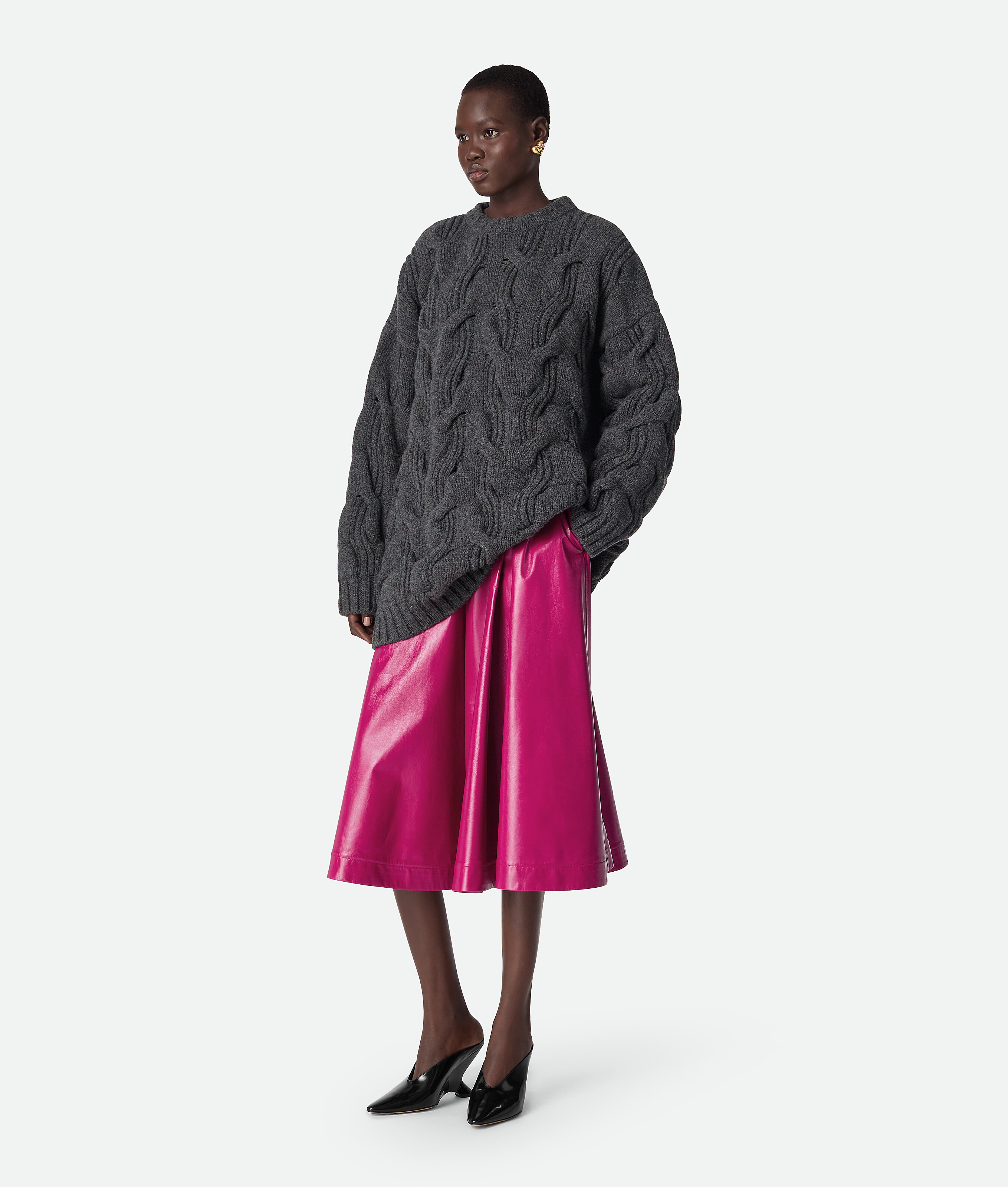 Women's Wool Jumper in Anthracite