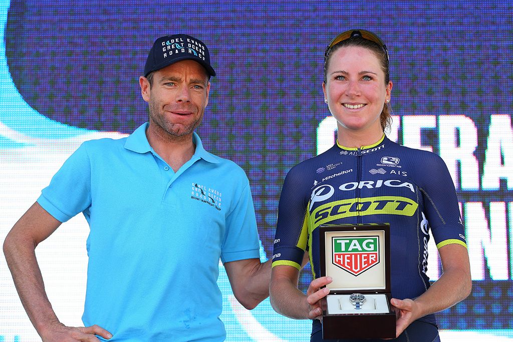 Annemiek van Vleuten (Orica-Scott) was awarded a TAG Heuer watch