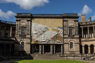 Installation by Ibrahim Mahama Courtesy of Talbot Rice Gallery Talbot Rice Gallery