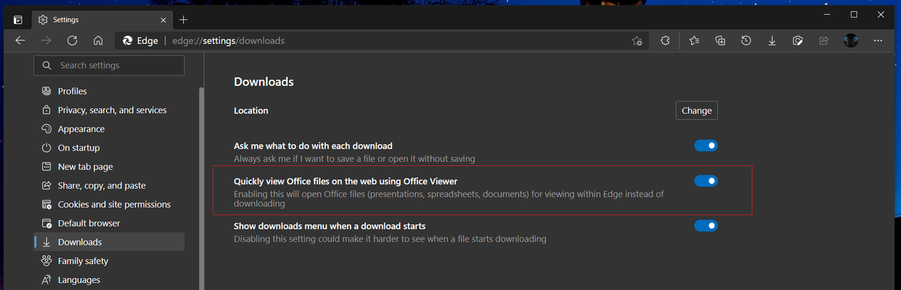 Edge Office Viewer