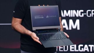 AMD shows off Corsair's Voyager gaming laptop