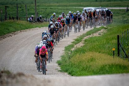 Pro men's field on the Kansas course for 2025 Unbound Gravel 200