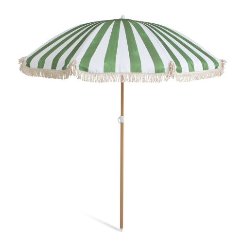 Habitat, Habitat Sunbeam 1.6m Garden Parasol - Green & White