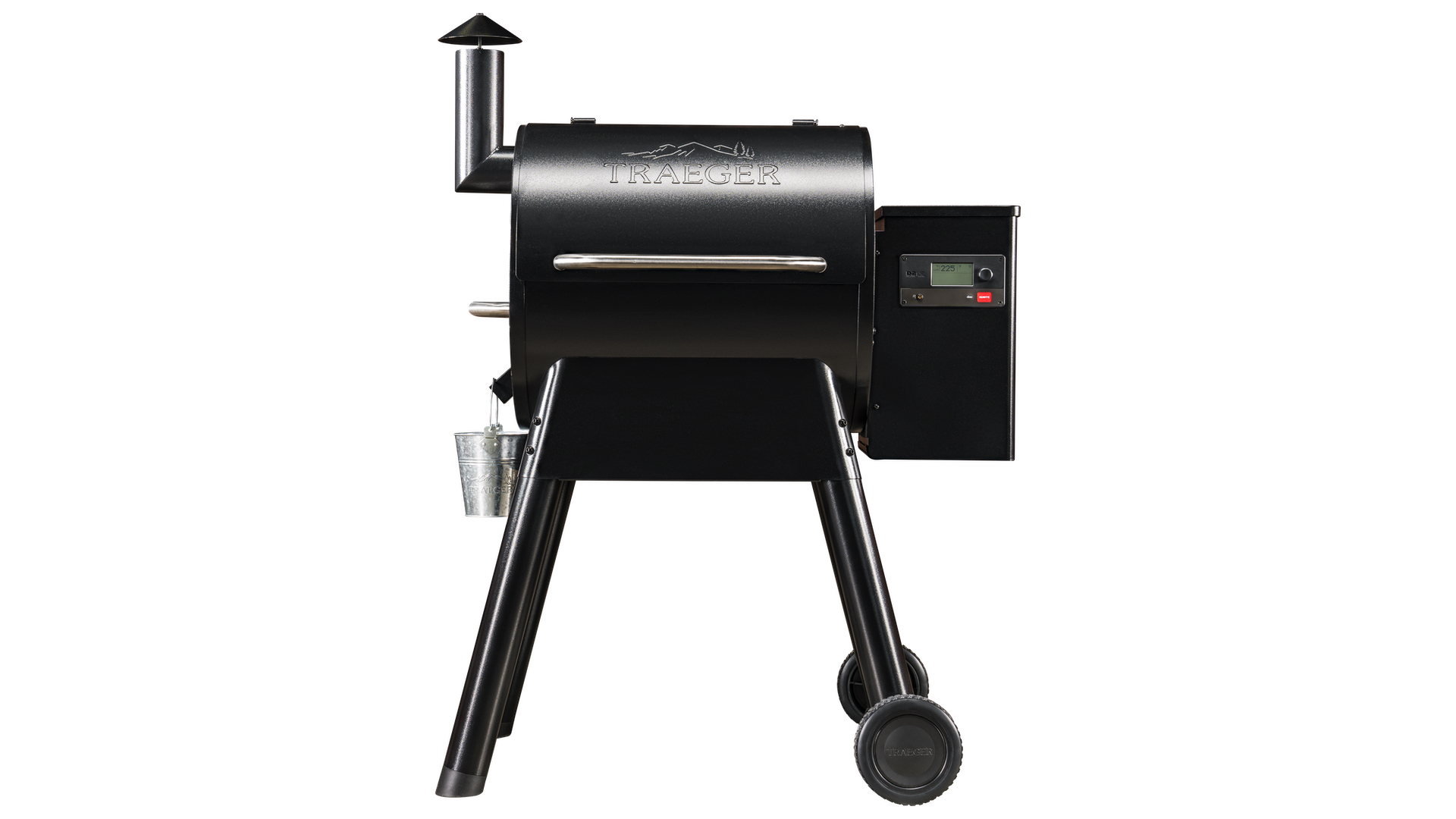 Traeger Pro 575 smoker on white background