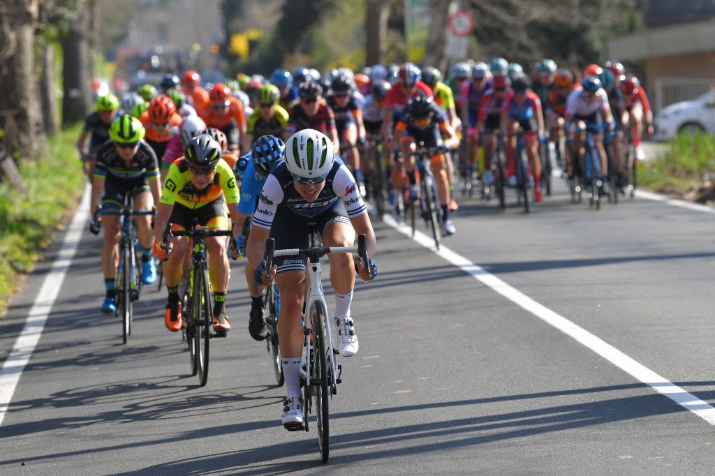 Teyler Wiles off the front of the peloton
