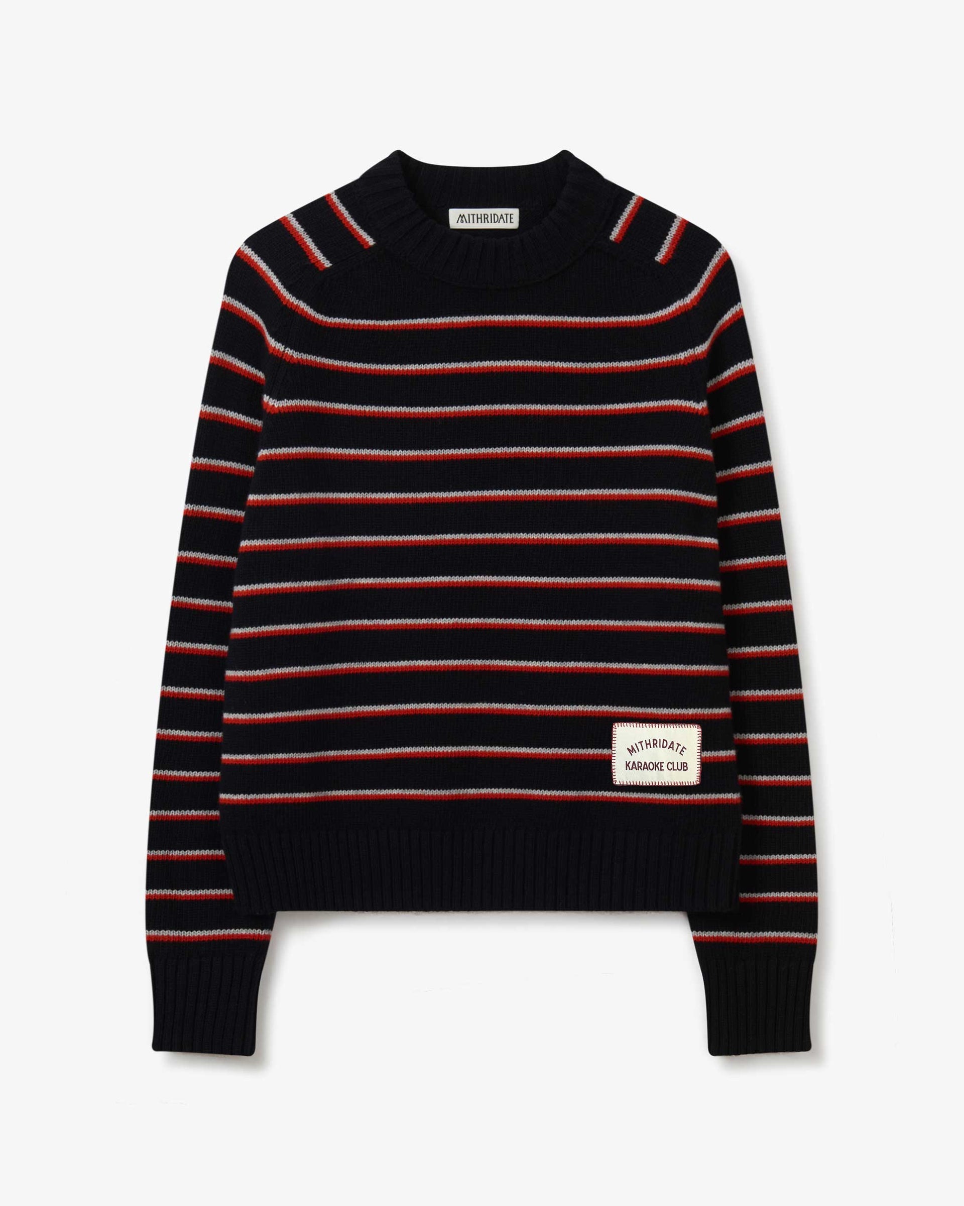 Stripe Knit Crew - S
