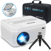 BIGASUO Mini Bluetooth Projector with DVD Player: £89.99