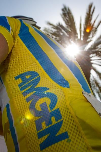 The yellow race leader's jersey at the Tour of California