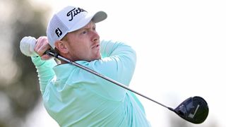 Hayden Springer takes a shot during the third round of the Farmers Insurance Open