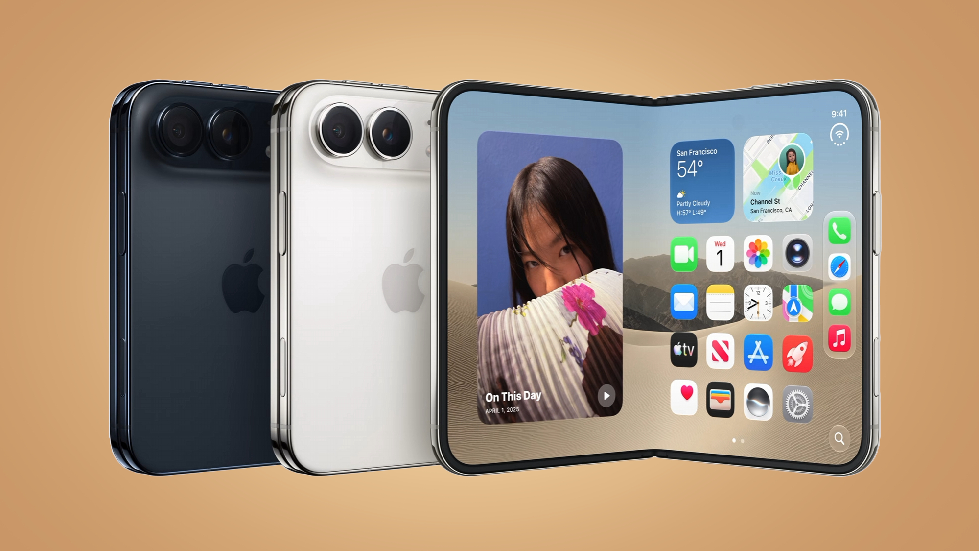 The iPhone Duo on a light colored background