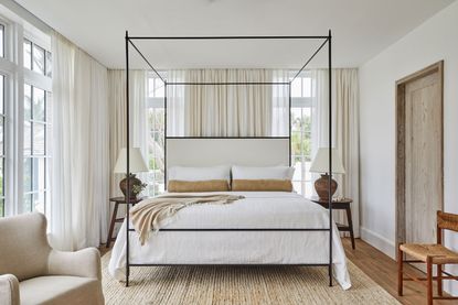 a neutral light bedroom