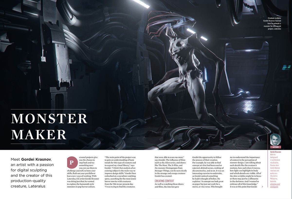 Find out how Gordei Krasnov animated a monster for his short film
