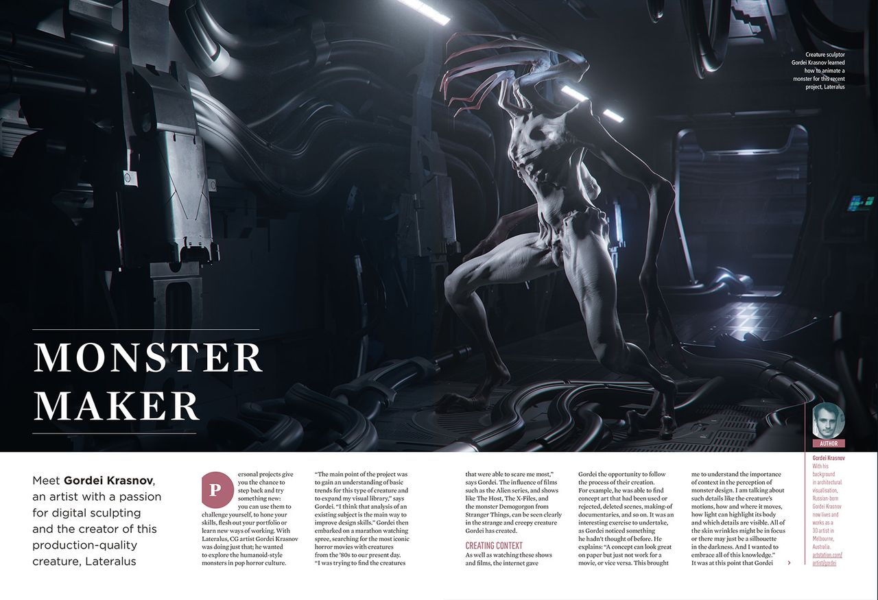 Find out how Gordei Krasnov animated a monster for his short film