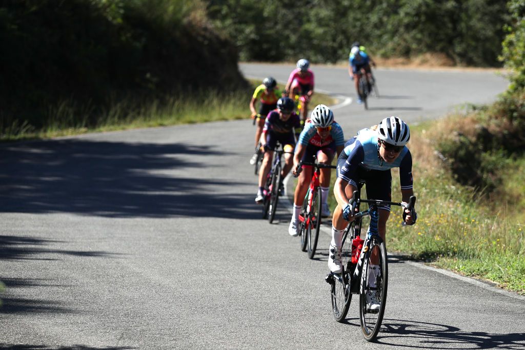 PEREIRO DE AGUIAR SPAIN SEPTEMBER 04 Tayler Wiles of United States and Team Trek Segafredo competes during the 7th Ceratizit Challenge By La Vuelta 2021 Stage 3 a 1079km stage from Estacin de Montaa de Manzaneda to Pereiro de Aguiar ChallengeVuelta CERATIZITChallenge21 on September 04 2021 in Pereiro de Aguiar Spain Photo by Gonzalo Arroyo MorenoGetty Images