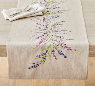 floral table runner
