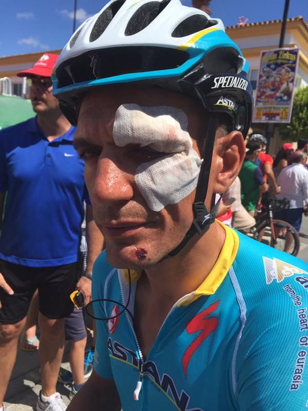 Paolo Tiralongo at the start of stage three of the Vuelta