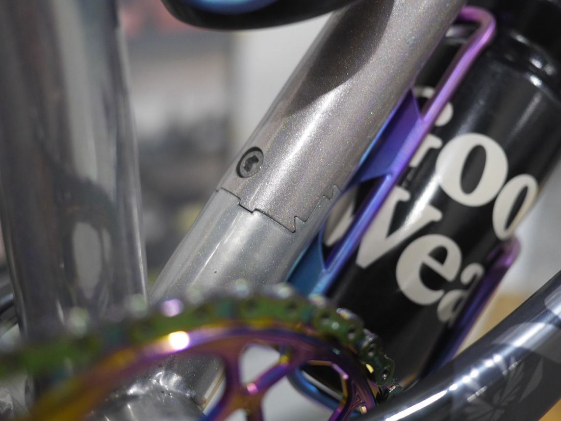 Eva Kloiber showcases her creation at the Philly Bike Expo