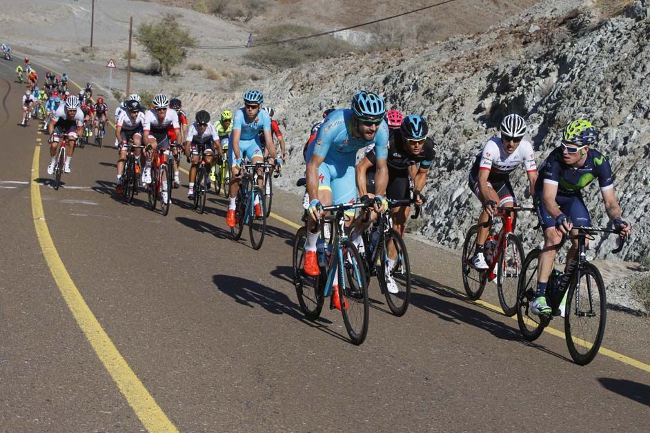 The attacks started to fly at the bottom of the climb