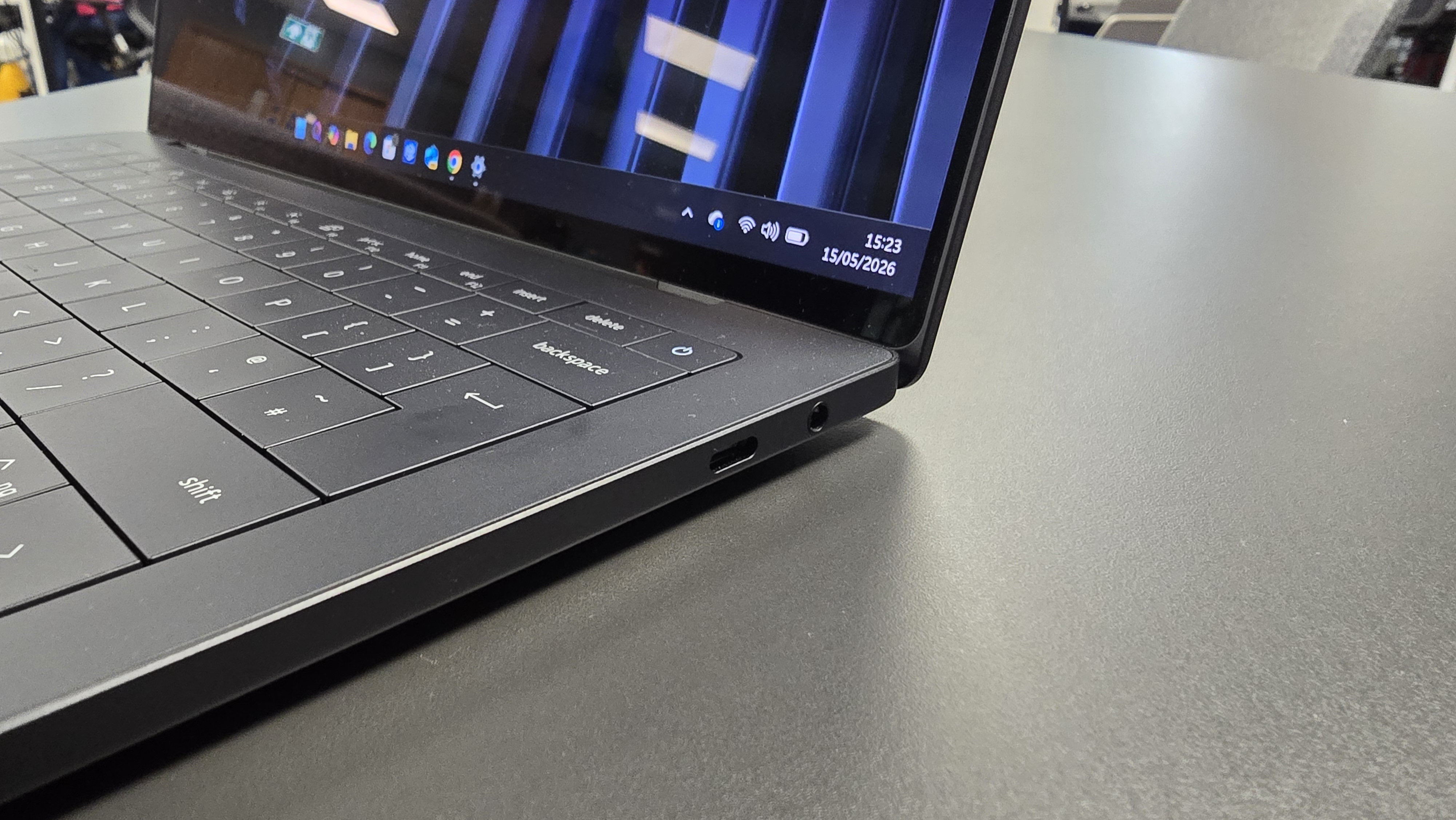 Dell XPS 14 (2026) laptop in an office
