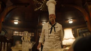 Craig Fairbrass in costume as Chef Zeff from One Piece