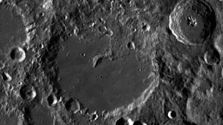 Image of the moon's Von Karman Crater