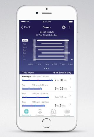 Sleep tracking insights in the Fitbit app