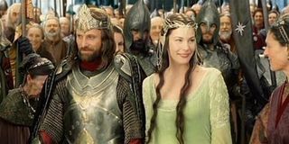 Lord of the Rings: Return of the King Aragorn and Arwen Coronation