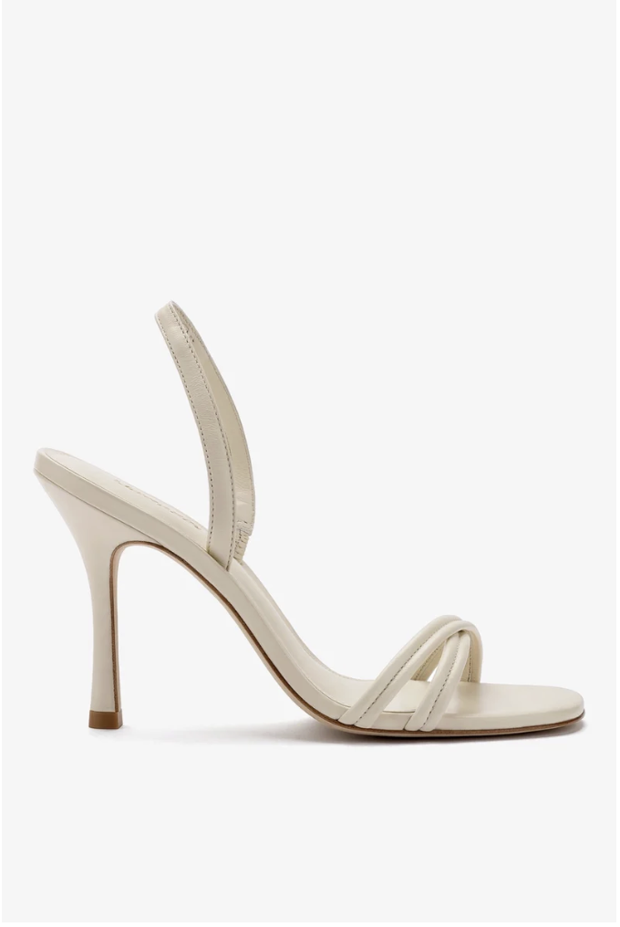 Larroud&amp;eacute;, Annie Sandal In Ivory Leather