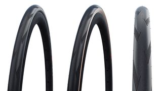 Three black Schwalbe Pro One TLE tyres