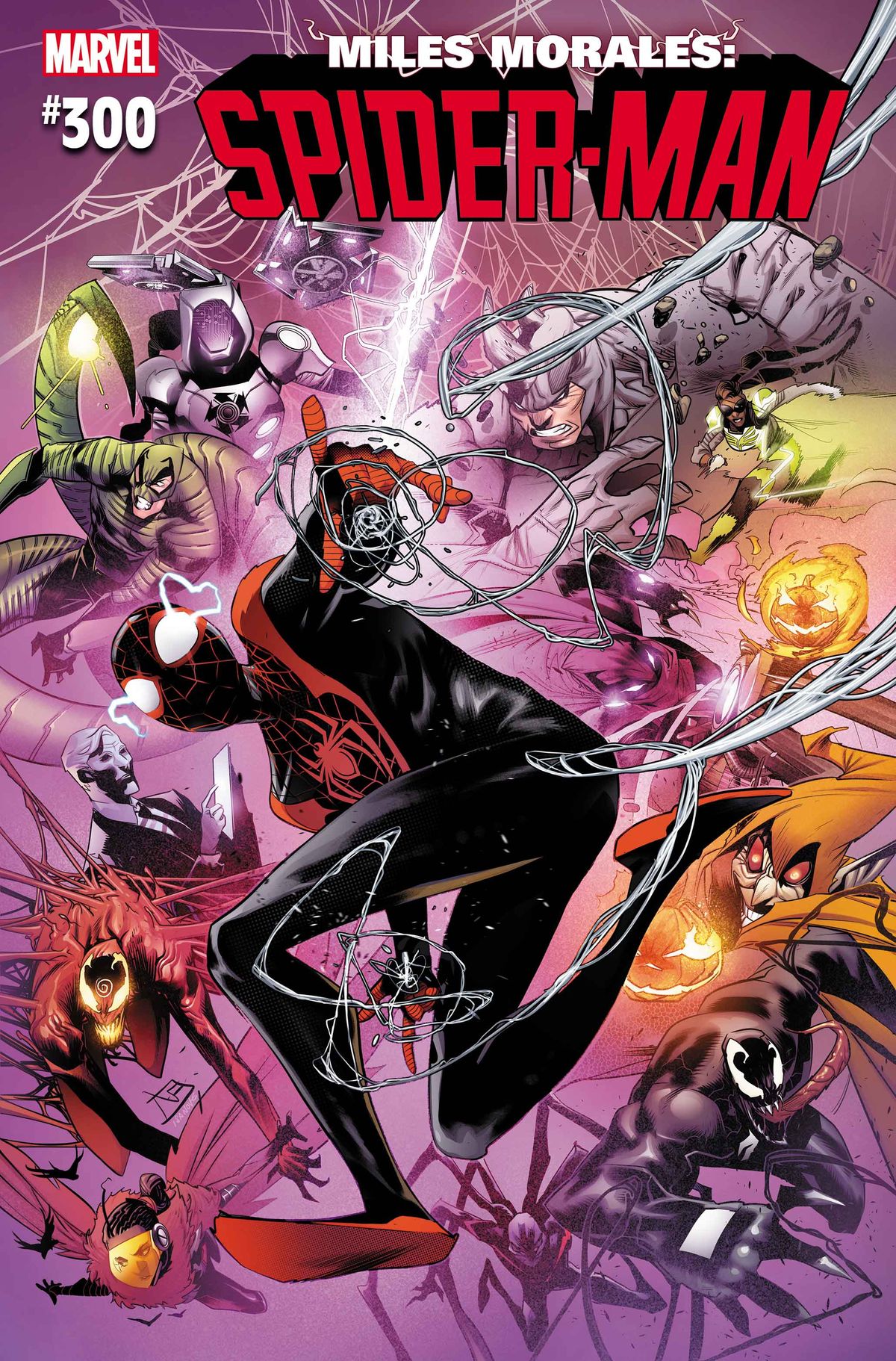 Cover art from Miles Morales: Spider-Man #300