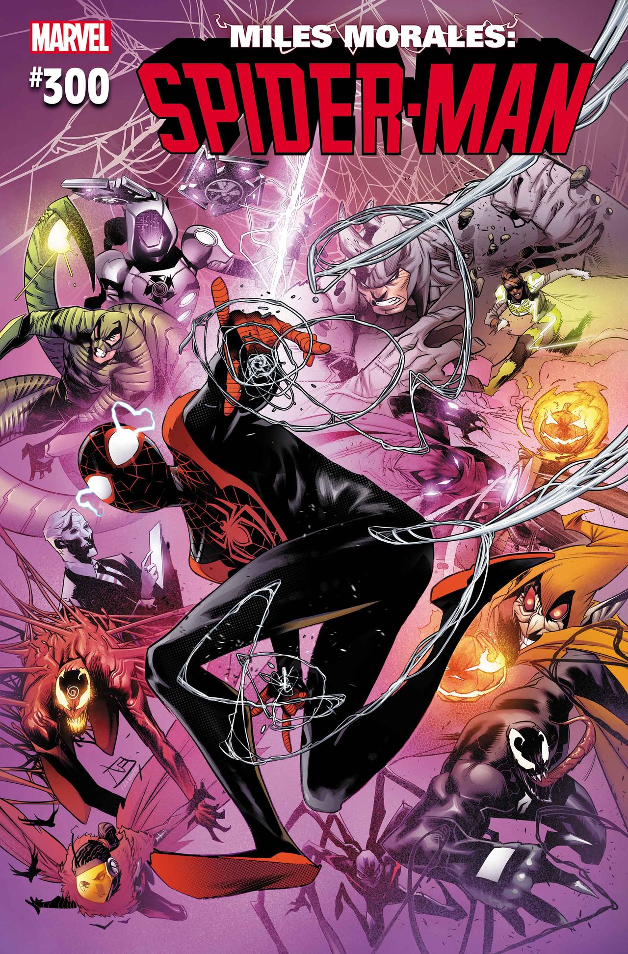 Cover art from Miles Morales: Spider-Man #300