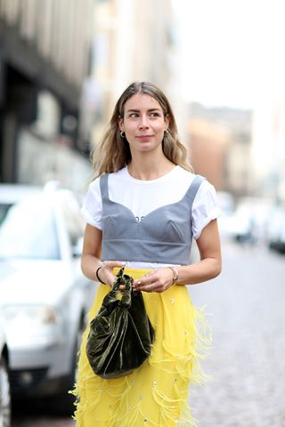 milan fashion week street style bags