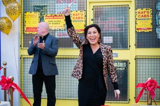 Kat Slater launches Kat Cabs in EastEnders