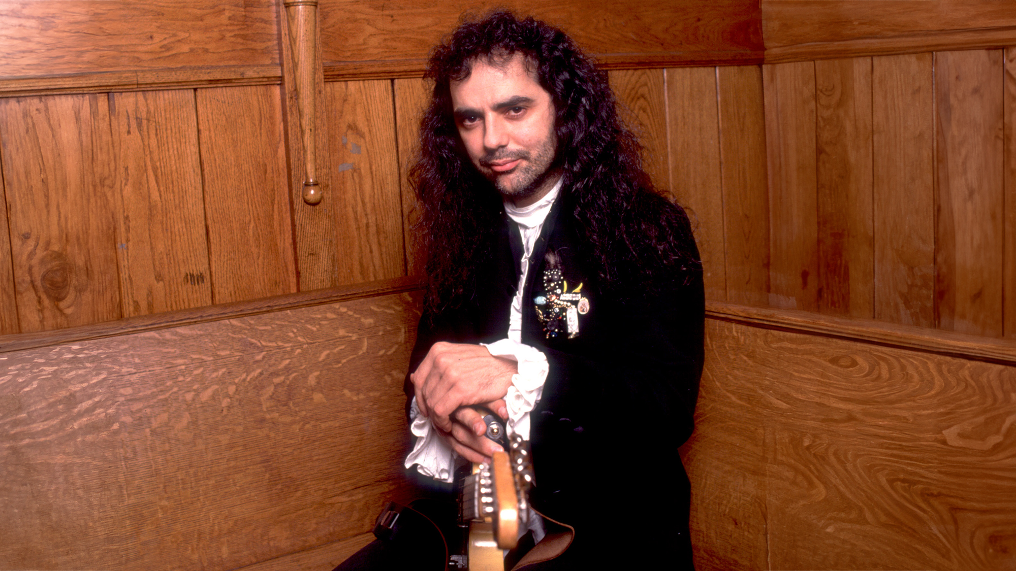 Portrait of Daniel Lanois at Schubas in Chicago, Illinois, December 5, 1989.