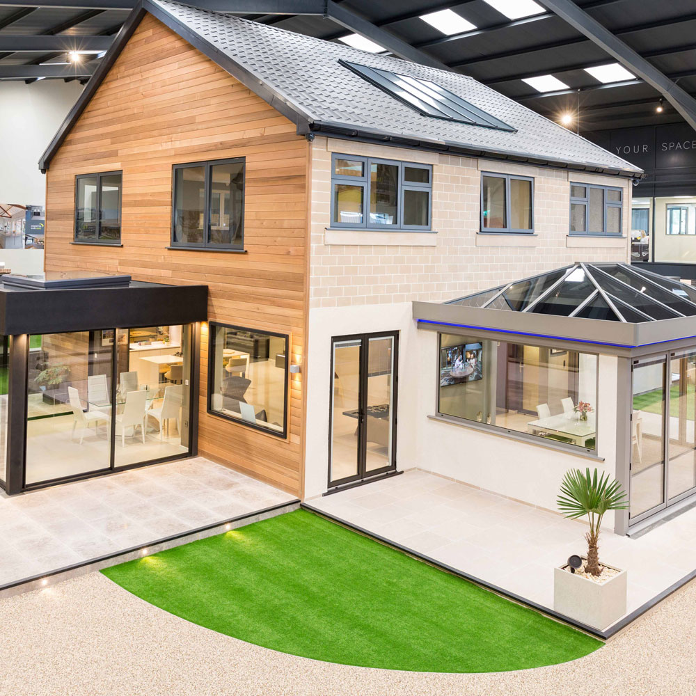 house with BiFolding door