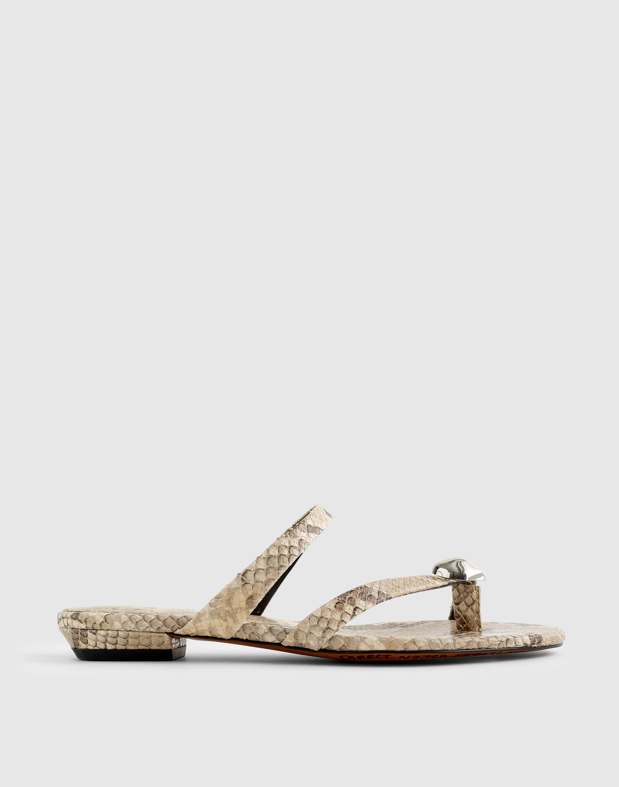 The Mila Organic Hardware Thong Slide Sandal