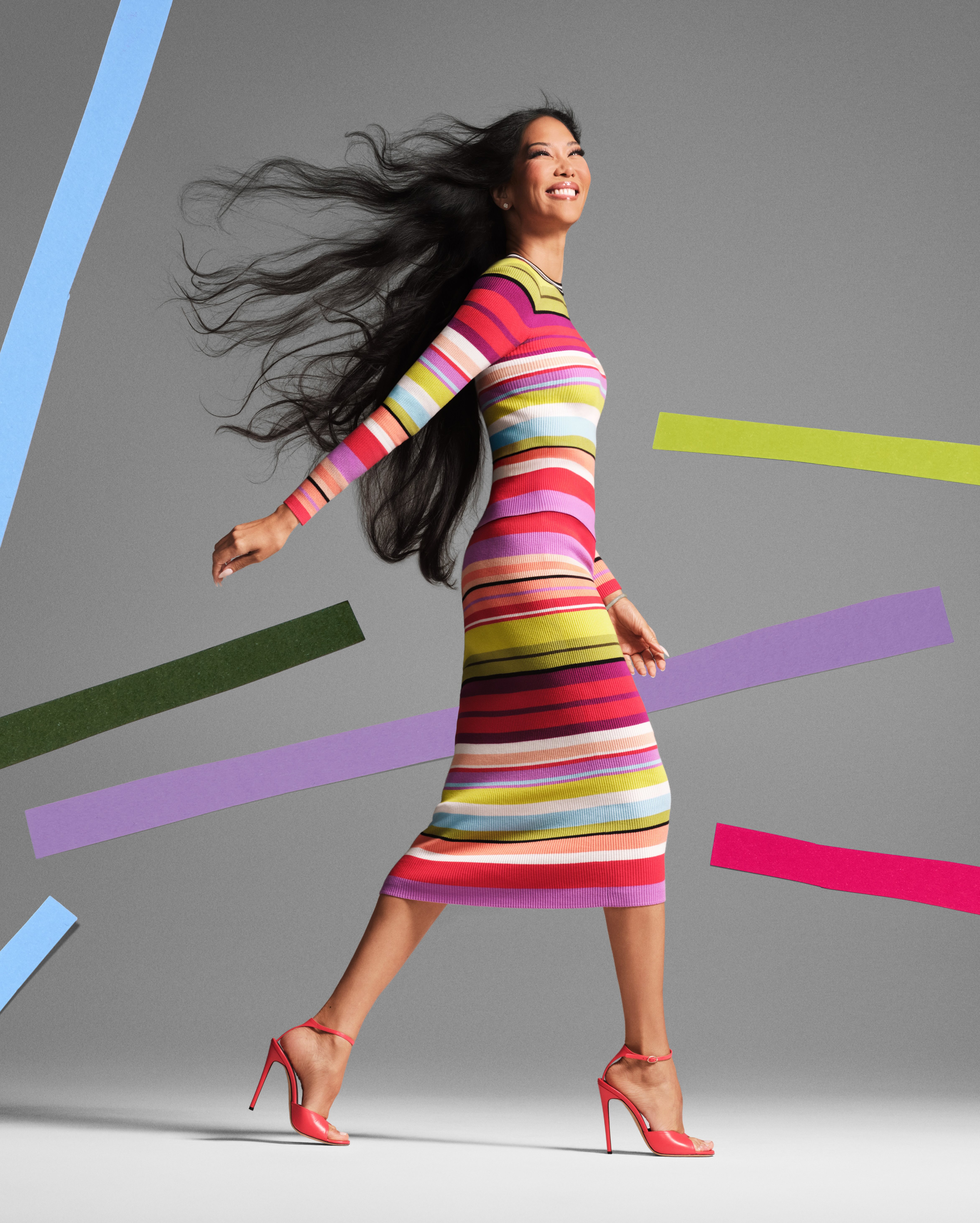 Kimora Lee wearing Old Navy x Christopher John Rogers