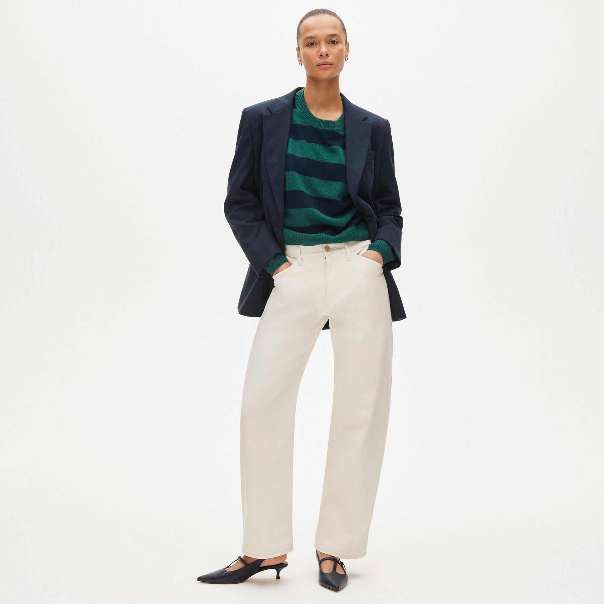 Zoe Barrel Pant in Chino