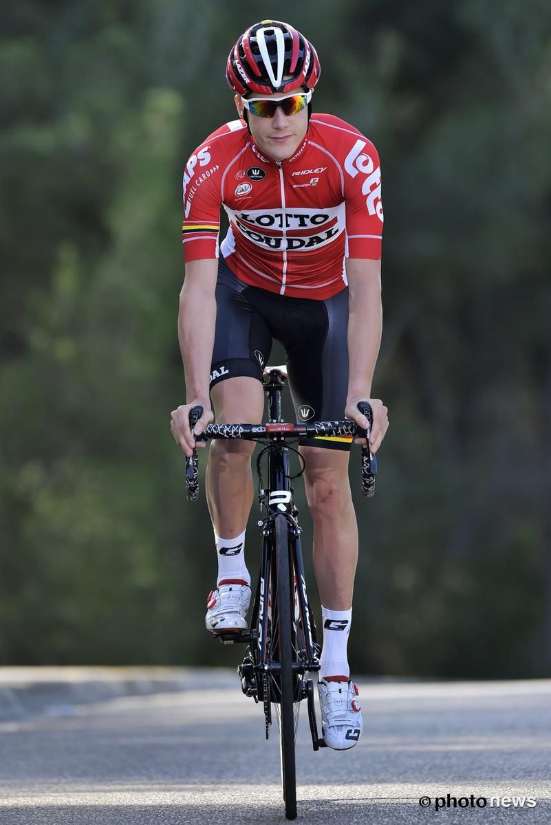Louis Vervaeke (Lotto Soudal) on his bike